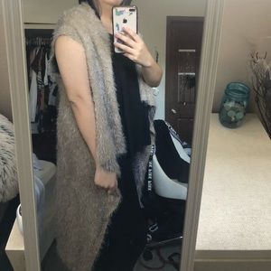 Furry Vest Coverup